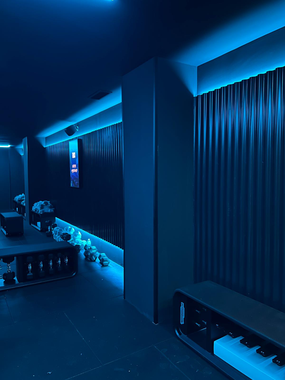 Zona de entrenamiento iluminada de TRIB3